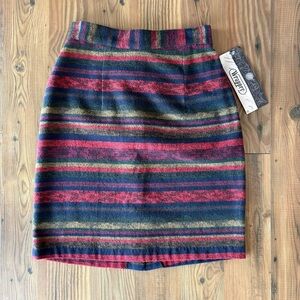 SOLD!!Vintage Wrapper Striped southwestern Skirt Sz 5/6